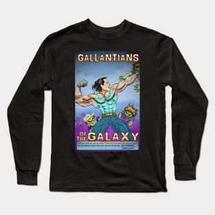 GALLANTIANS OF THE GALAXY, comic bodybuilding art for Natural Gallant Bodybuilding Youtube Channel Long Sleeve T-Shirt